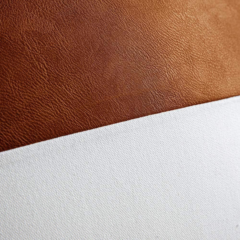 Double Stitching Leather Cushion Cover