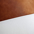 Double Stitching Leather Cushion Cover