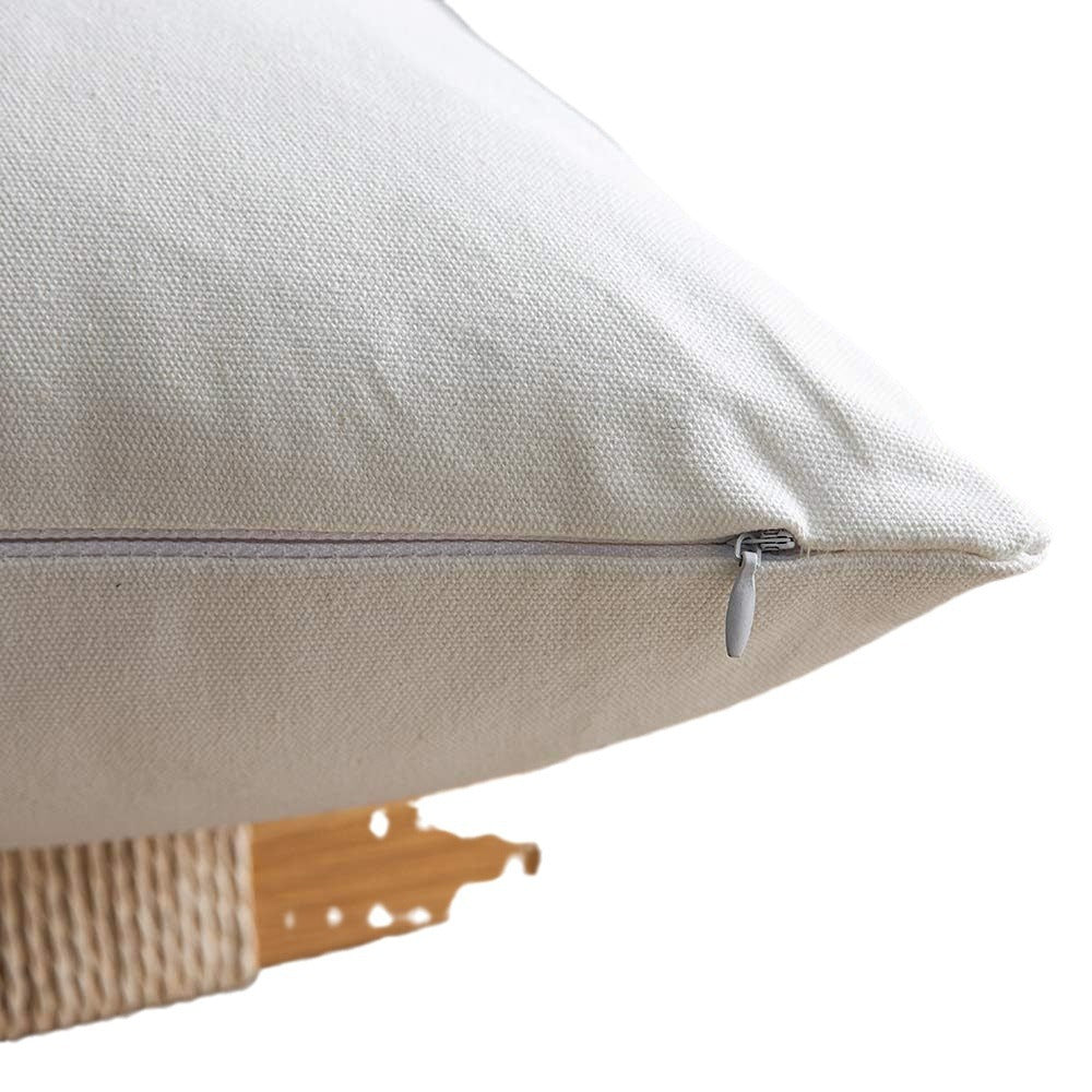 Double Stitching Leather Cushion Cover