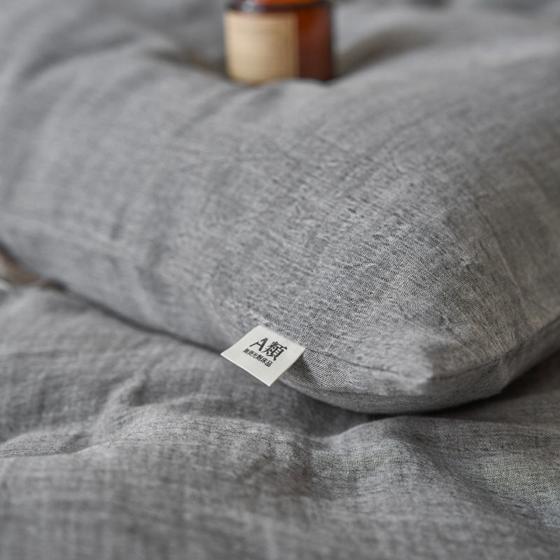 Japanese-style Cotton Double-layer Wrinkle Yarn Four-piece bedding